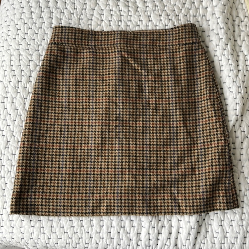 J Crew wool mini pencil skirt